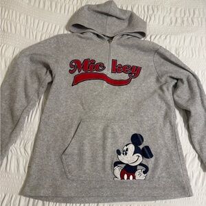 Gray Mickey Mouse Hoodie